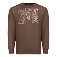 Chestnut modest Premium Sweatshirt - artisFamous