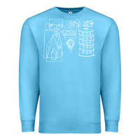 Ocean Blue modest Premium Sweatshirt - artisFamous