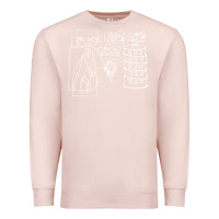 Pale Pink modest Premium Sweatshirt - artisFamous