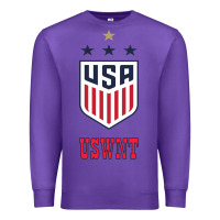 Purple uswnt unisex Premium Sweatshirt - artisFamous