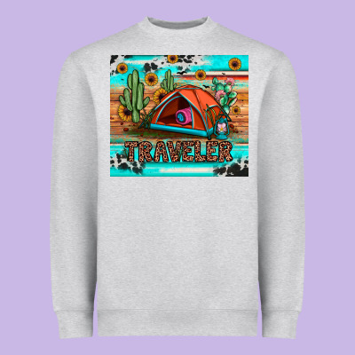 Traveler Tumbler Heavyweight Sweatshirt Designed By Jahusdesignshop