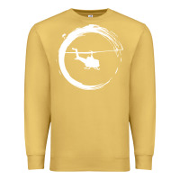 Antique Gold helicopter Premium Sweatshirt - artisFamous