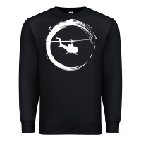 Black helicopter Premium Sweatshirt - artisFamous