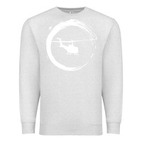 Oatmeal Heather helicopter Premium Sweatshirt - artisFamous