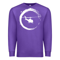Purple helicopter Premium Sweatshirt - artisFamous