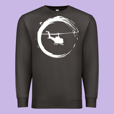 Helicopter Premium Sweatshirt Designed By Artisfamous