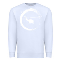 White helicopter Premium Sweatshirt - artisFamous