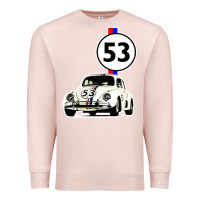Pale Pink herbie 53 Premium Sweatshirt - artisFamous