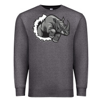 Charcoal Heather Rhino Premium Sweatshirt - artisFamous