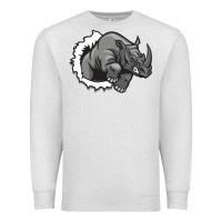 Oatmeal Heather Rhino Premium Sweatshirt - artisFamous
