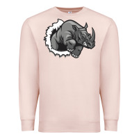 Pale Pink Rhino Premium Sweatshirt - artisFamous