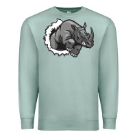Seafoam Rhino Premium Sweatshirt - artisFamous