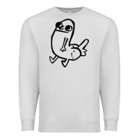 Dove Grey Dickbutt Premium Sweatshirt - artisFamous