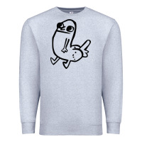 Heather Grey Dickbutt Premium Sweatshirt - artisFamous