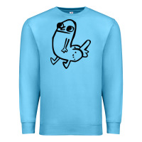 Ocean Blue Dickbutt Premium Sweatshirt - artisFamous