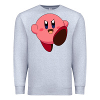 Heather Grey Kirby's Adventure Premium Sweatshirt - artisFamous