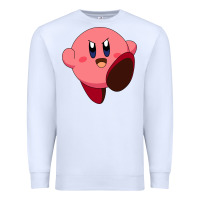 White Kirby's Adventure Premium Sweatshirt - artisFamous