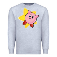 Heather Grey Kirby's Adventure Premium Sweatshirt - artisFamous