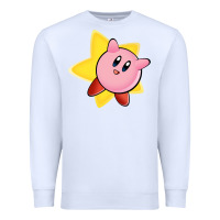 White Kirby's Adventure Premium Sweatshirt - artisFamous