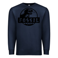Navy fossil dinosaur  wild life Premium Sweatshirt - artisFamous