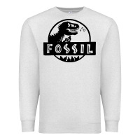 Oatmeal Heather fossil dinosaur  wild life Premium Sweatshirt - artisFamous