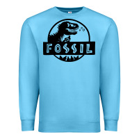 Ocean Blue fossil dinosaur  wild life Premium Sweatshirt - artisFamous