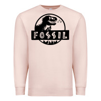 Pale Pink fossil dinosaur  wild life Premium Sweatshirt - artisFamous