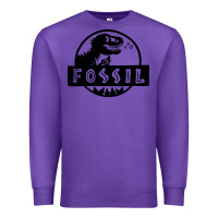 Purple fossil dinosaur  wild life Premium Sweatshirt - artisFamous
