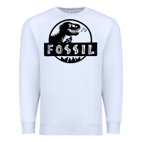 White fossil dinosaur  wild life Premium Sweatshirt - artisFamous