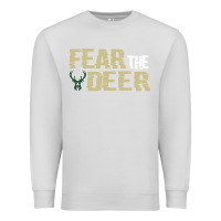 Dove Grey fear the deer Premium Sweatshirt - artisFamous