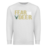 Oatmeal Heather fear the deer Premium Sweatshirt - artisFamous