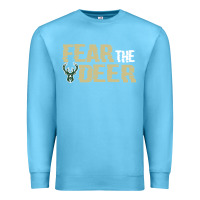 Ocean Blue fear the deer Premium Sweatshirt - artisFamous