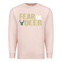 Pale Pink fear the deer Premium Sweatshirt - artisFamous