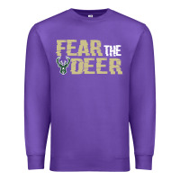 Purple fear the deer Premium Sweatshirt - artisFamous