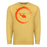 Antique Gold helicopter Premium Sweatshirt - artisFamous