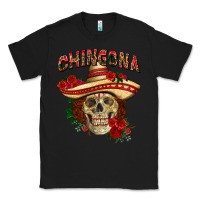 Black Chingona with roses Mexico Classic Tee - HowdyJamesFarm
