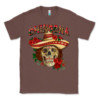Chestnut Chingona with roses Mexico Classic Tee - HowdyJamesFarm
