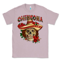 Lilac Chingona with roses Mexico Classic Tee - HowdyJamesFarm