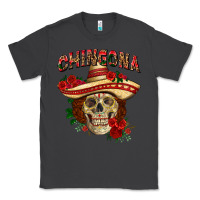 Smoke Chingona with roses Mexico Classic Tee - HowdyJamesFarm