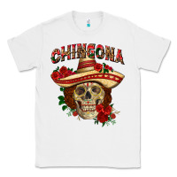 White Chingona with roses Mexico Classic Tee - HowdyJamesFarm