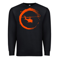Black helicopter Premium Sweatshirt - artisFamous
