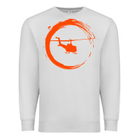 Dove Grey helicopter Premium Sweatshirt - artisFamous