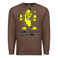 Chestnut peanut butter jelly time banana Premium Sweatshirt - artisFamous
