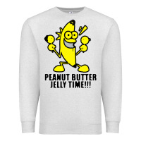 Oatmeal Heather peanut butter jelly time banana Premium Sweatshirt - artisFamous