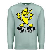 Seafoam peanut butter jelly time banana Premium Sweatshirt - artisFamous