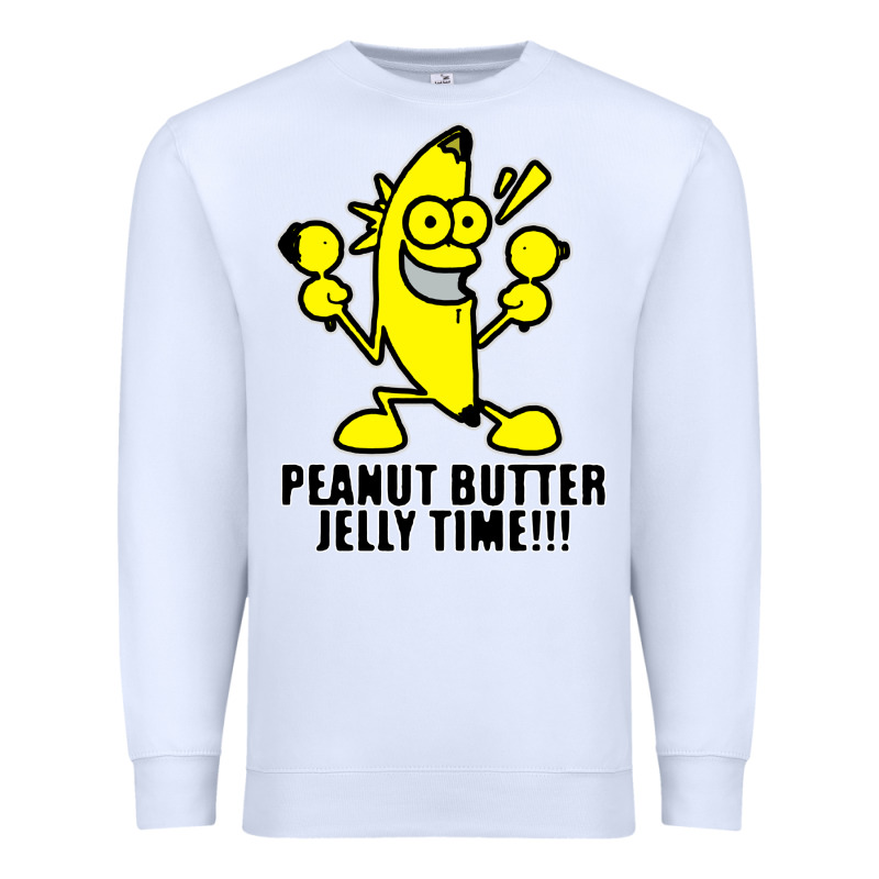 Peanut Butter Jelly Time Banana Premium Sweatshirt by artisFamous | Teevron