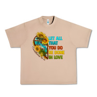 Burro let all that you do be done in love Urban Heavy Tee - BundleAndBundleShop