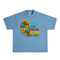 Pebble Blue let all that you do be done in love Urban Heavy Tee - BundleAndBundleShop