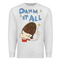 Oatmeal Heather Damm It All Premium Sweatshirt - artisFamous