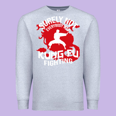 Surely Not Everybody Was Kung Fu Fighting Premium Sweatshirt Designed By Artisfamous